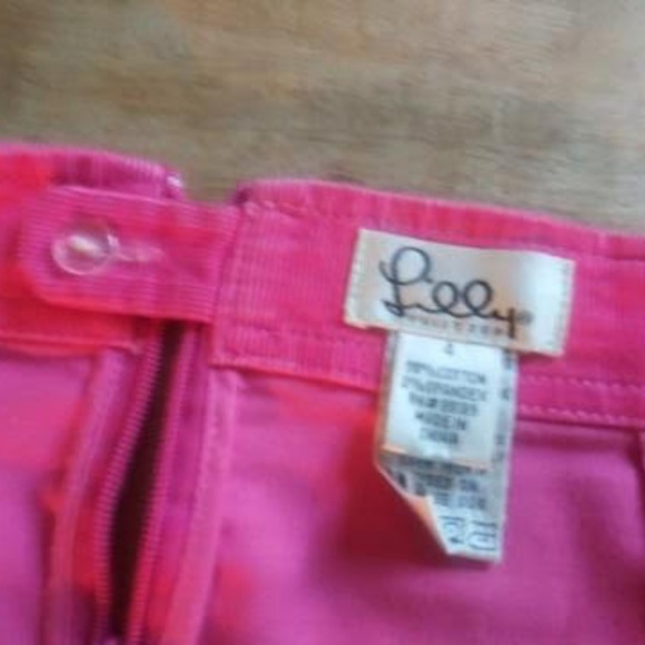 LILLY PULITZER HOT PINK MINI SKIRT SIZE 4 - Picture 4 of 4